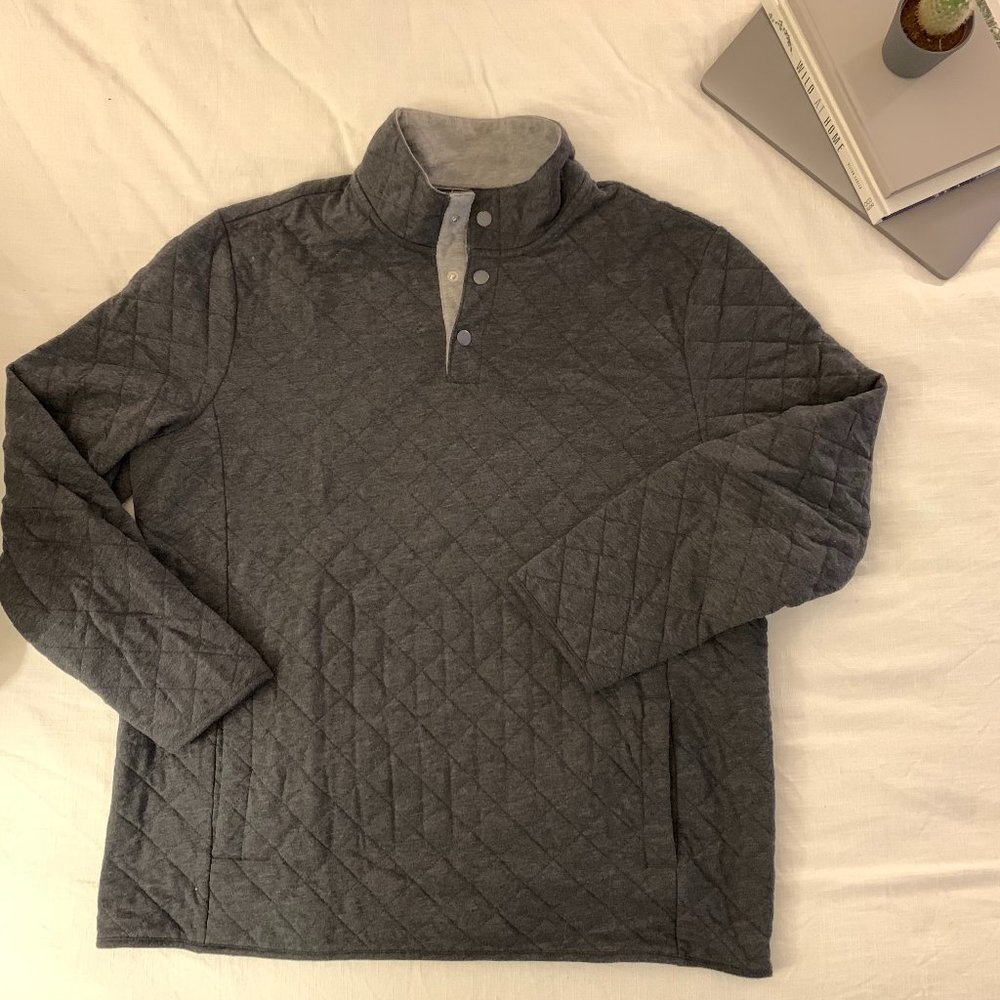 L Men's dark grey pullover sweatshirt by Croft Barrow